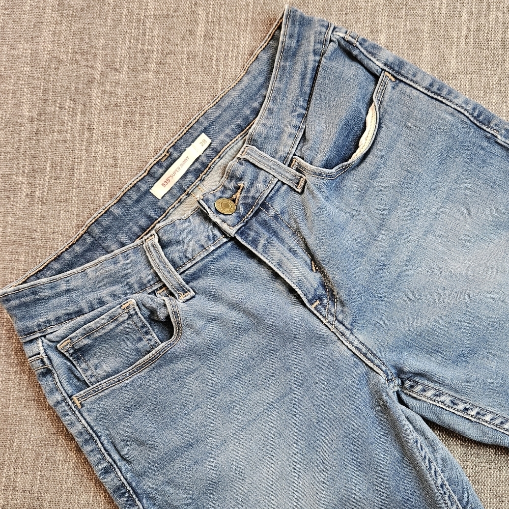 LEVI'S 535 Super Skinny Light Blue Denim Jeans Size 28x30